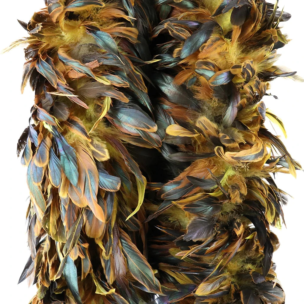 Natural Fluffy Rooster Feather Marabou Boa