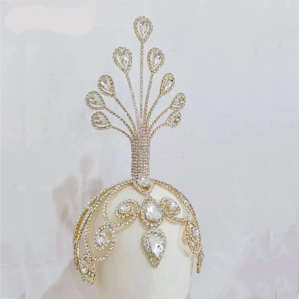 Peacock Rhinestone Headpiece | Headpiece | Wiccan Center