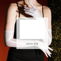 80D Satin Shiny High-Elasticity Opera Length Gloves Stage Performance Gloves | Gloves | Wiccan Center