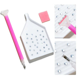 3PC Rhinestone Pen Tool Set with Tray and Wax Pad | Rhinestone Applicator | Wiccan Center