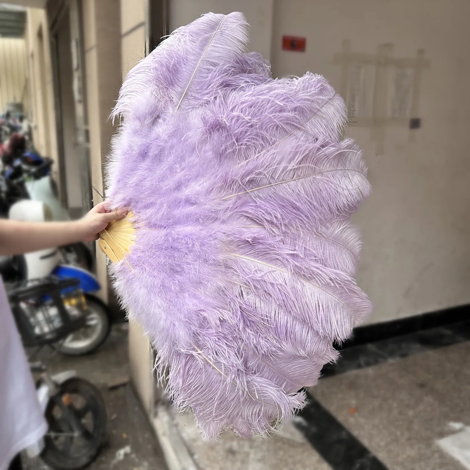 90CM Ostrich Feather Fans | Feather Fans | Wiccan Center