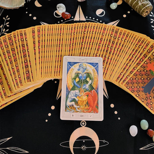 14.8x9.5cm Super Large Thoth Cards 3 Magicians Oracle Deck America Edition Tarot Board Games in Gift Box for Party or Collectors | | Wiccan Center