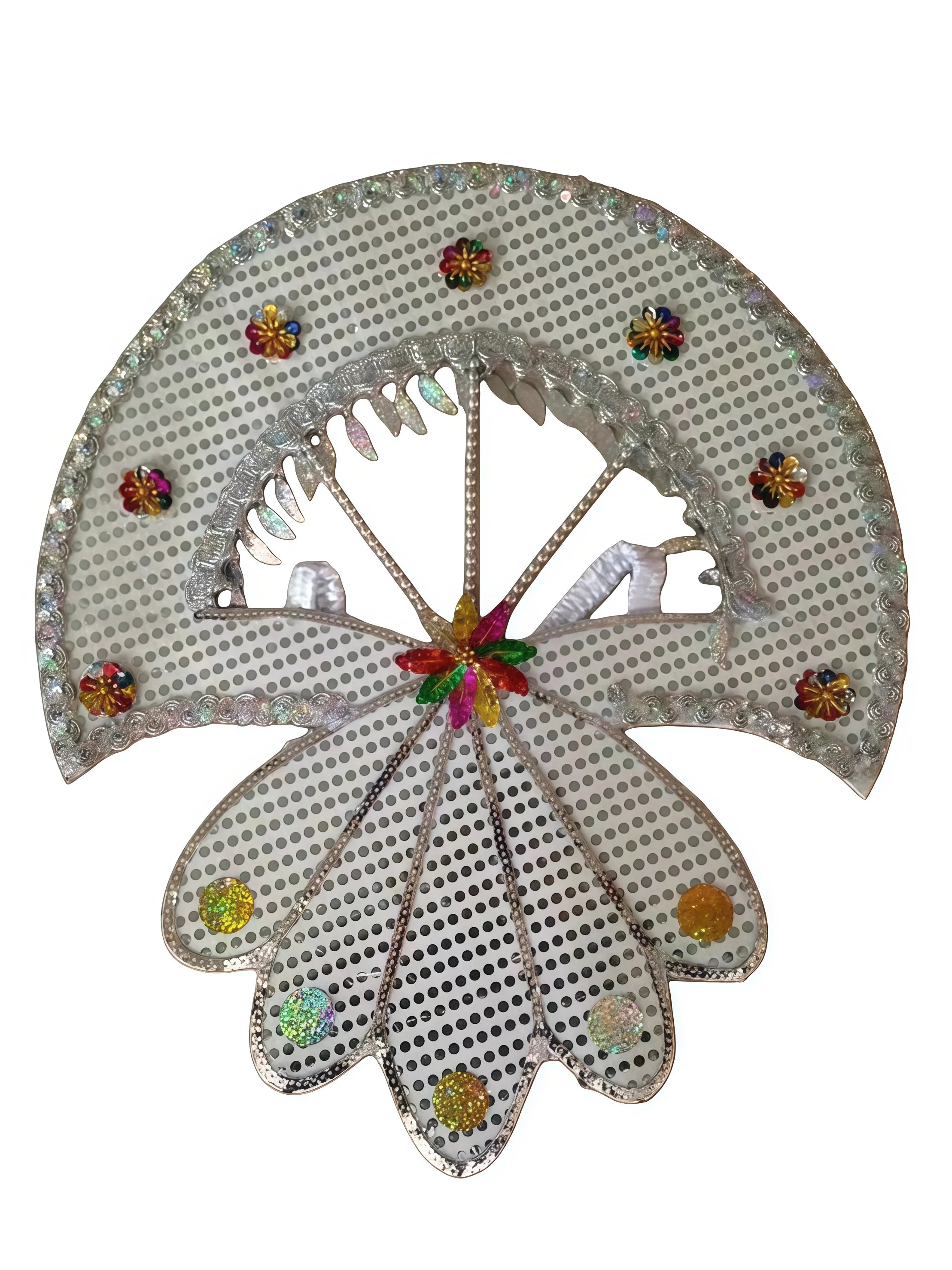 Sequined Butterfly-Style Costume Backpiece with Draped Chain | Back Pieces | Wiccan Center