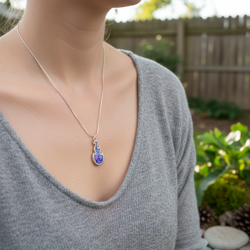 Mystical Celtic Flame Necklace - Handmade in Scotland | Pendant | Wiccan Center
