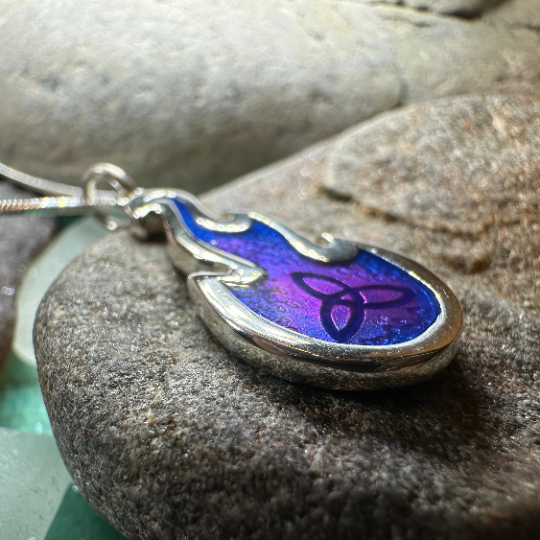 Mystical Celtic Flame Necklace - Handmade in Scotland | Pendant | Wiccan Center