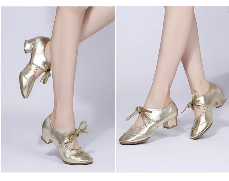 The Stardust Studio Oxford – Classic Lace-Up Practice Heel