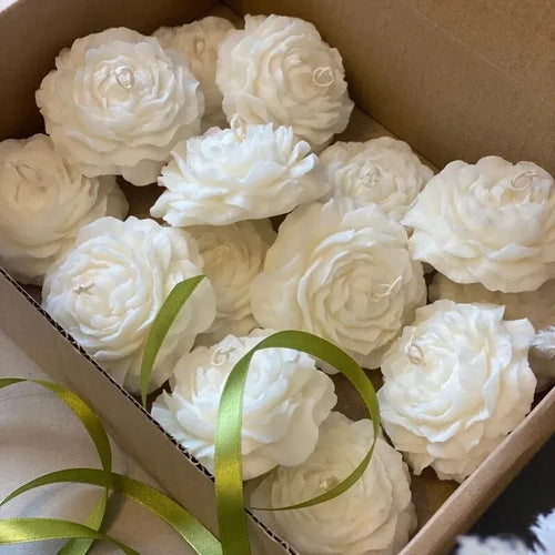 3D Peony Candle Silicone Mold DIY Relief Flower Soap Resin Plaster Mould Home Decor Chocolate Cake Ice Baking Making Tool Gifts | | Wiccan Center