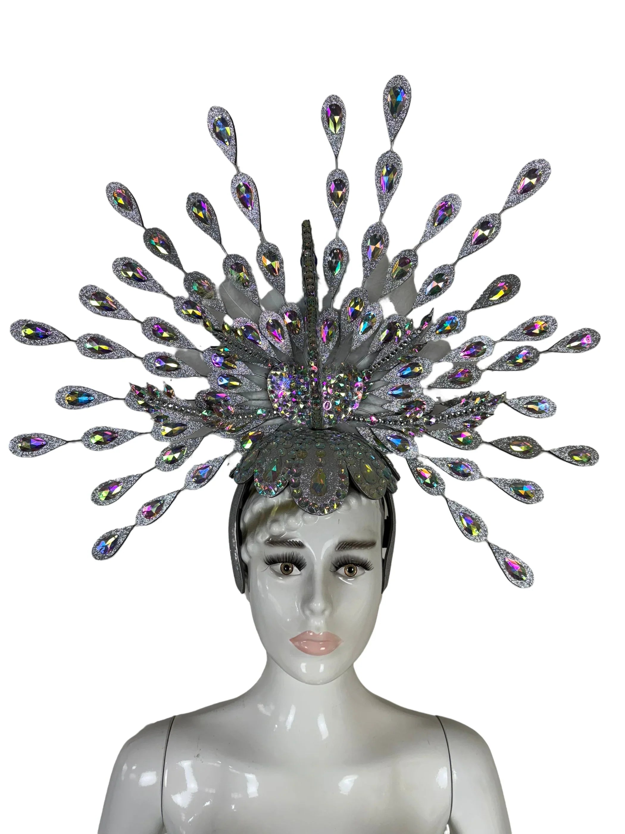 The Stardust Dionysia – Silver Starburst Carnival & Masque Ball Headdress