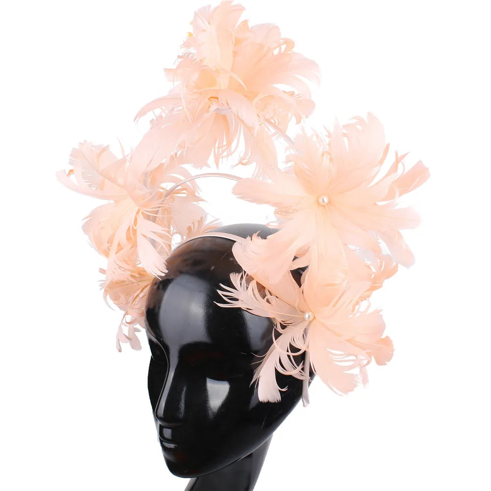 Feather Flower Headdress | Headpiece | Wiccan Center