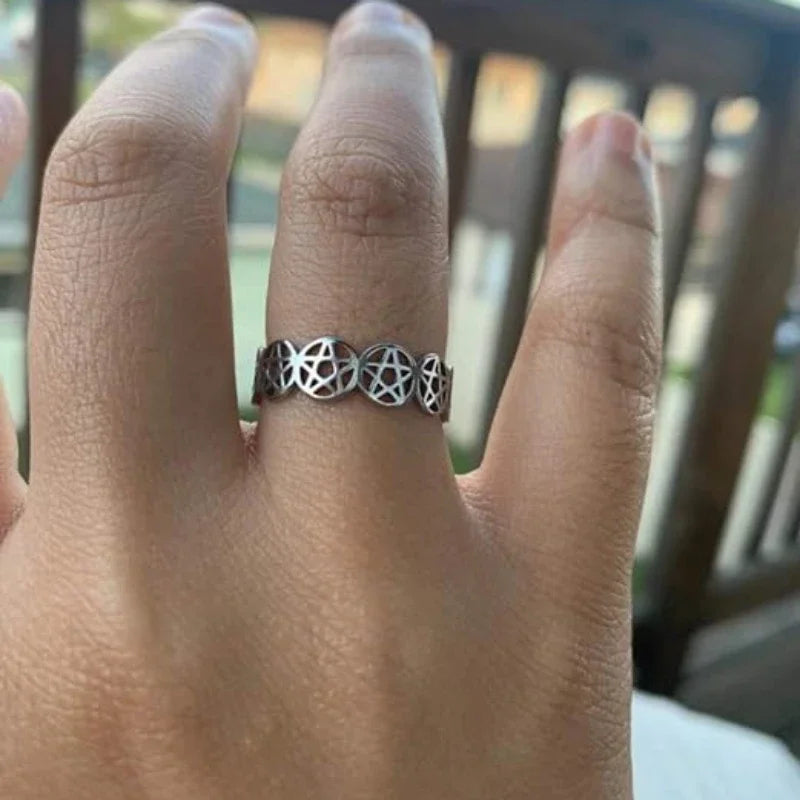Pentacle Band Rings | rings | Wiccan Center