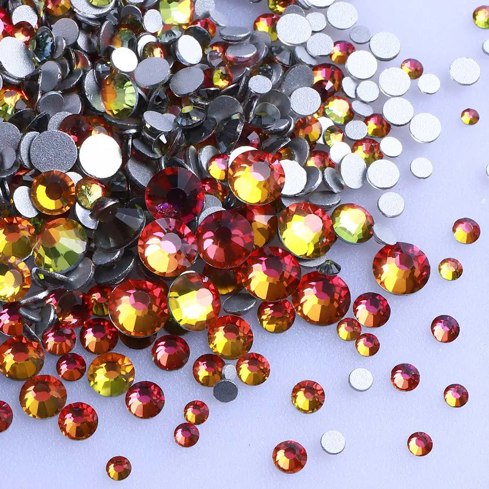 1440PCS SS3-SS20 Mix Size Non-Hotfix Glass FlatBack Rhinestones | Non-Hotfix | Wiccan Center