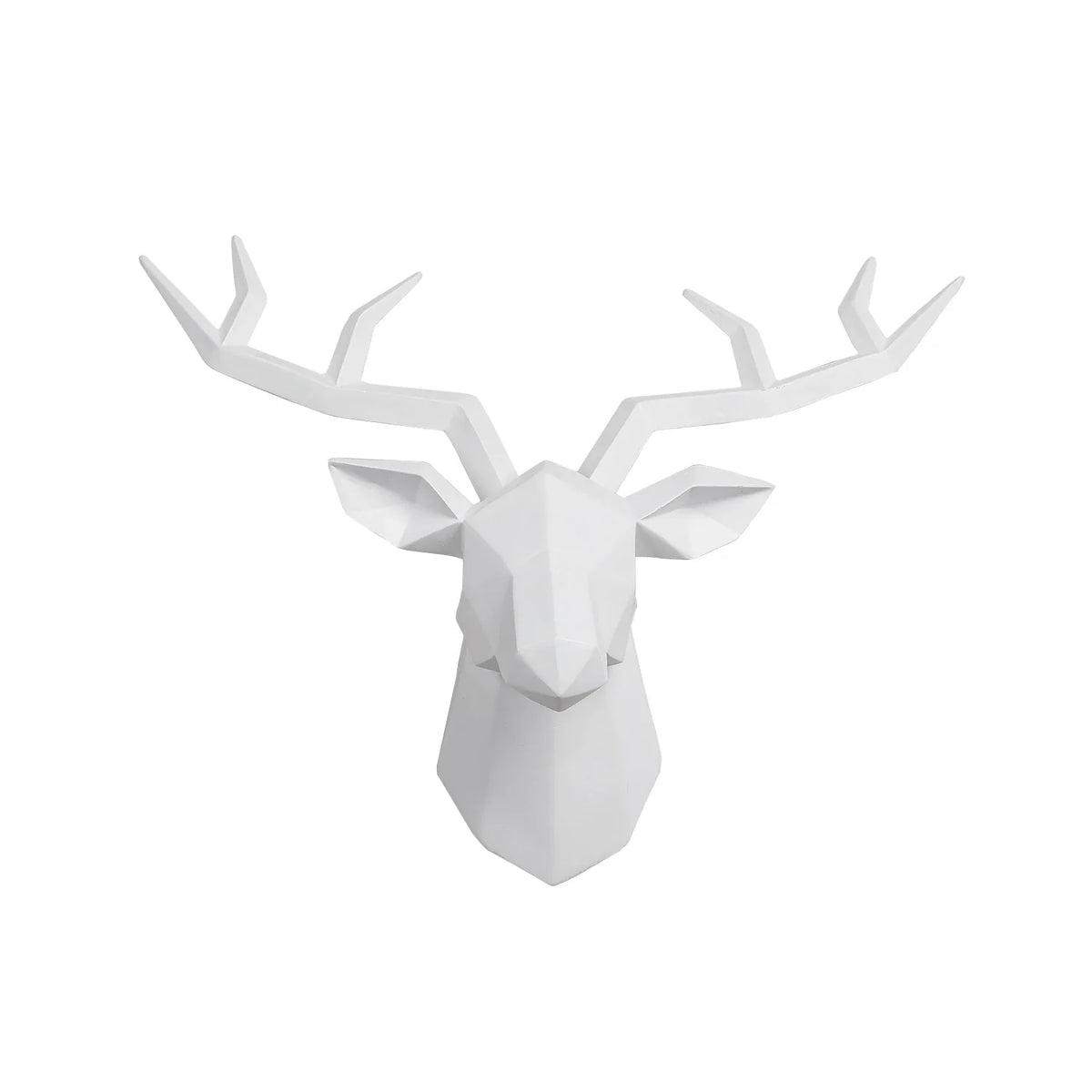Deer Head Sculpture Animal Statue Figurines Wall Hanging Creative Elk Art Antlers Statuette for Office Decoration Wall Mount | | Wiccan Center