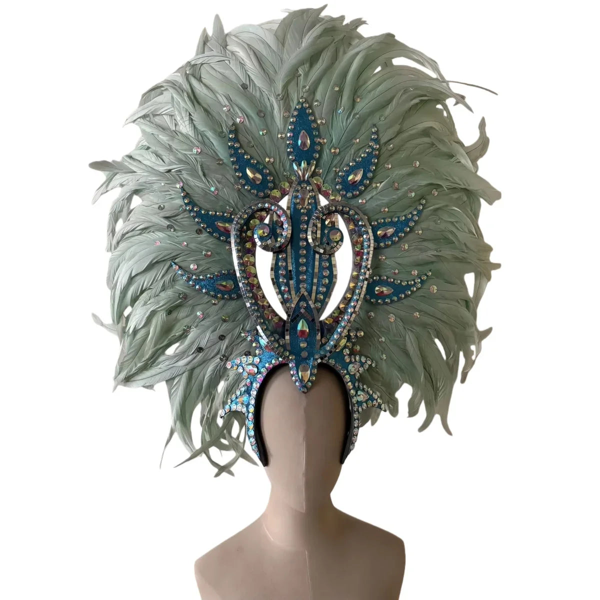 The Stardust Copacabana Feather Crown – Samba Parade Headdress | Headdress | Wiccan Center