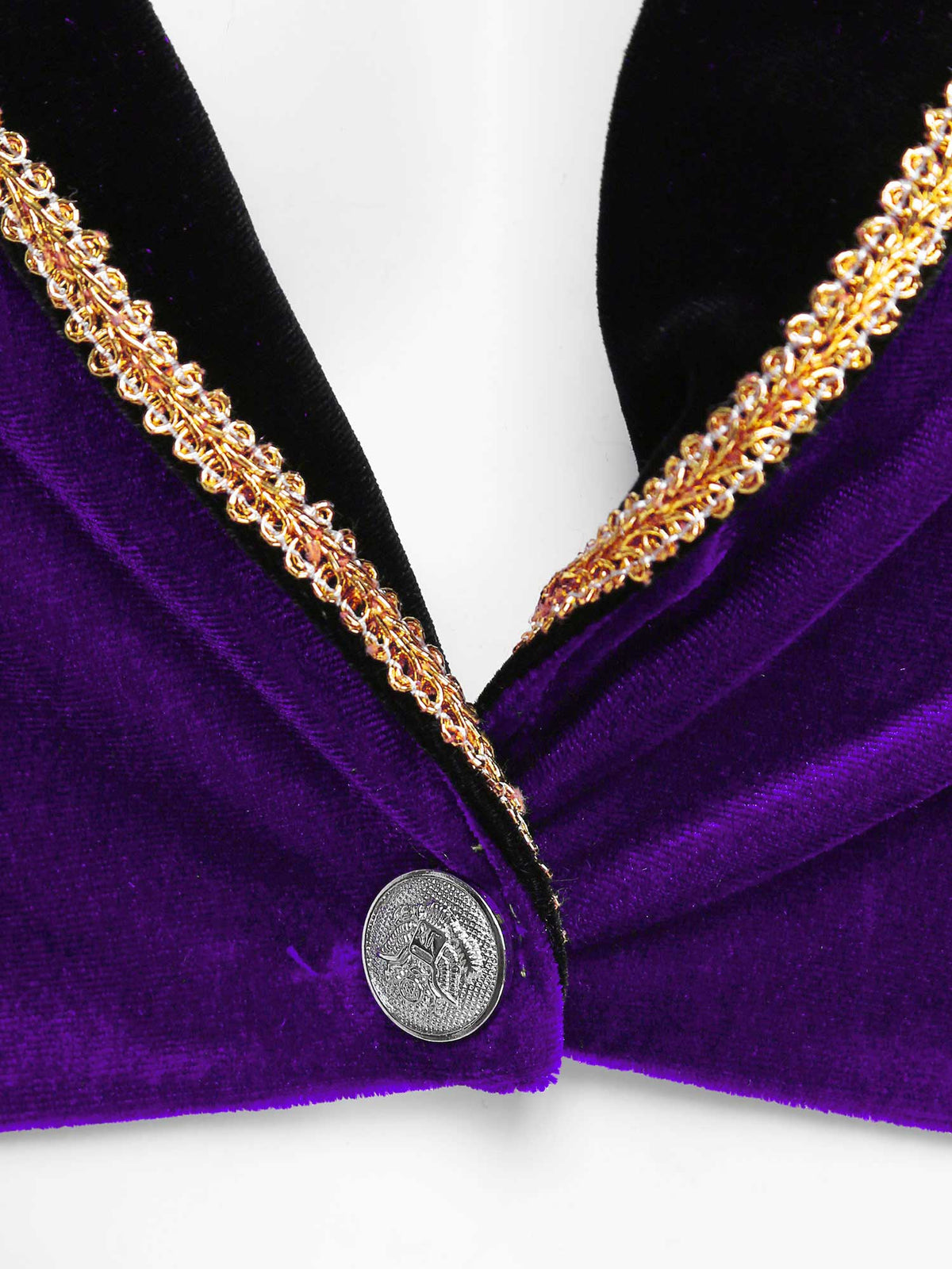 Velvet Circus Ringmaster Gold-Trimmed Swallow-Tail Blazer Coat | Jackets | Wiccan Center