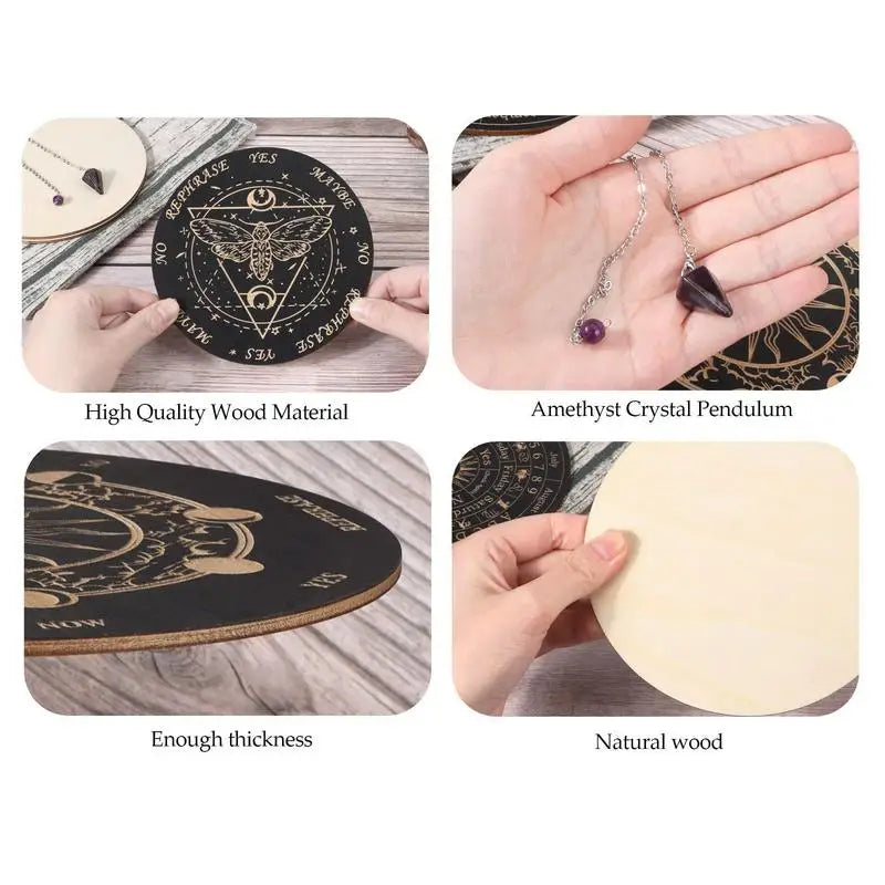 Wooden Pendulum Boards | Pendulum Board | Wiccan Center