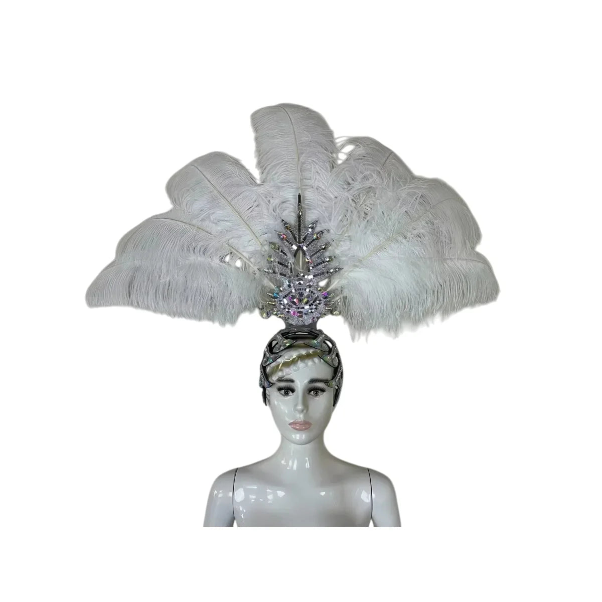 The Stardust Dionysia – Carnival & Samba Feathered Masque Ball Crown | Headdress | Wiccan Center