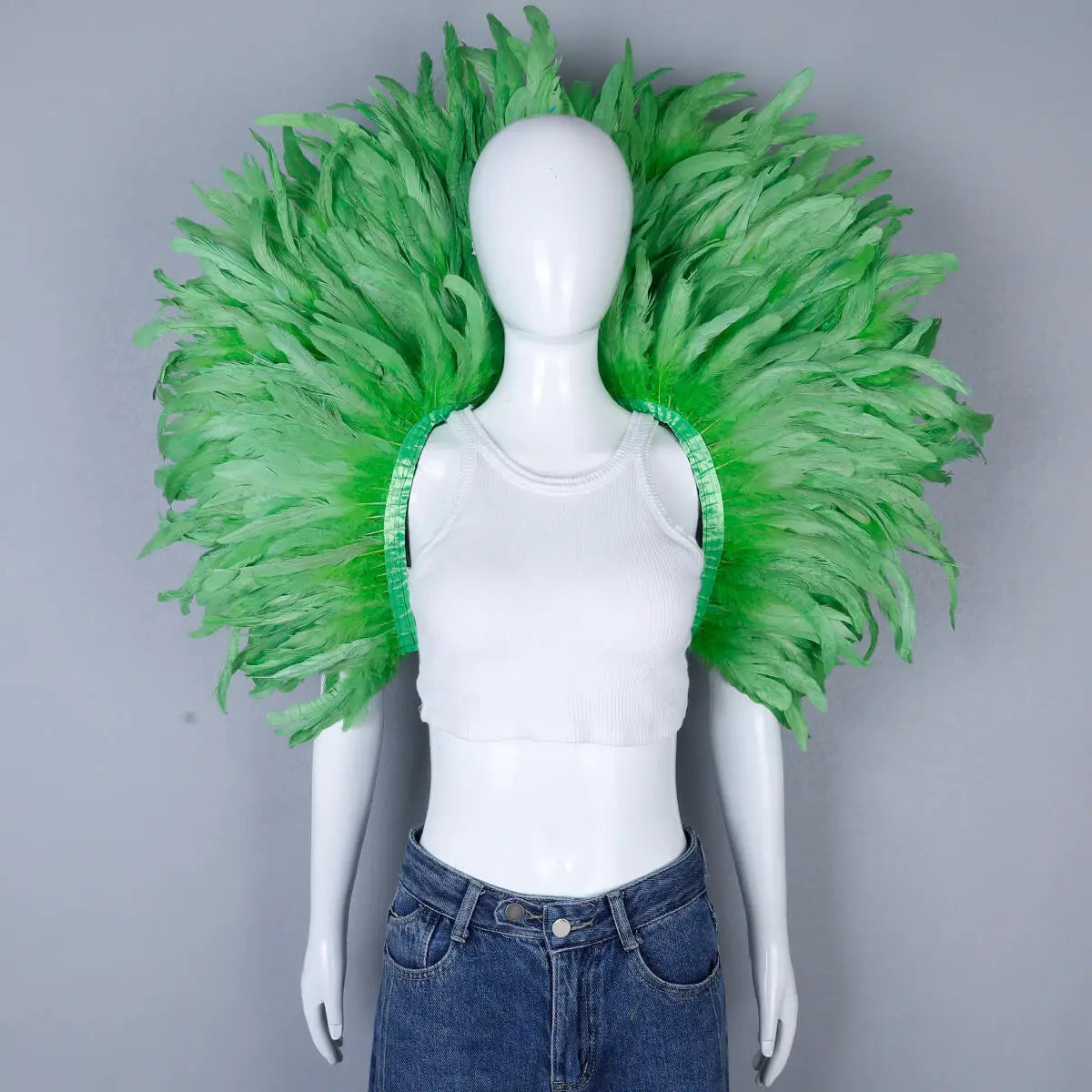 Festival Carnival Feather Shoulder Shawl | Feather Shawl | Wiccan Center