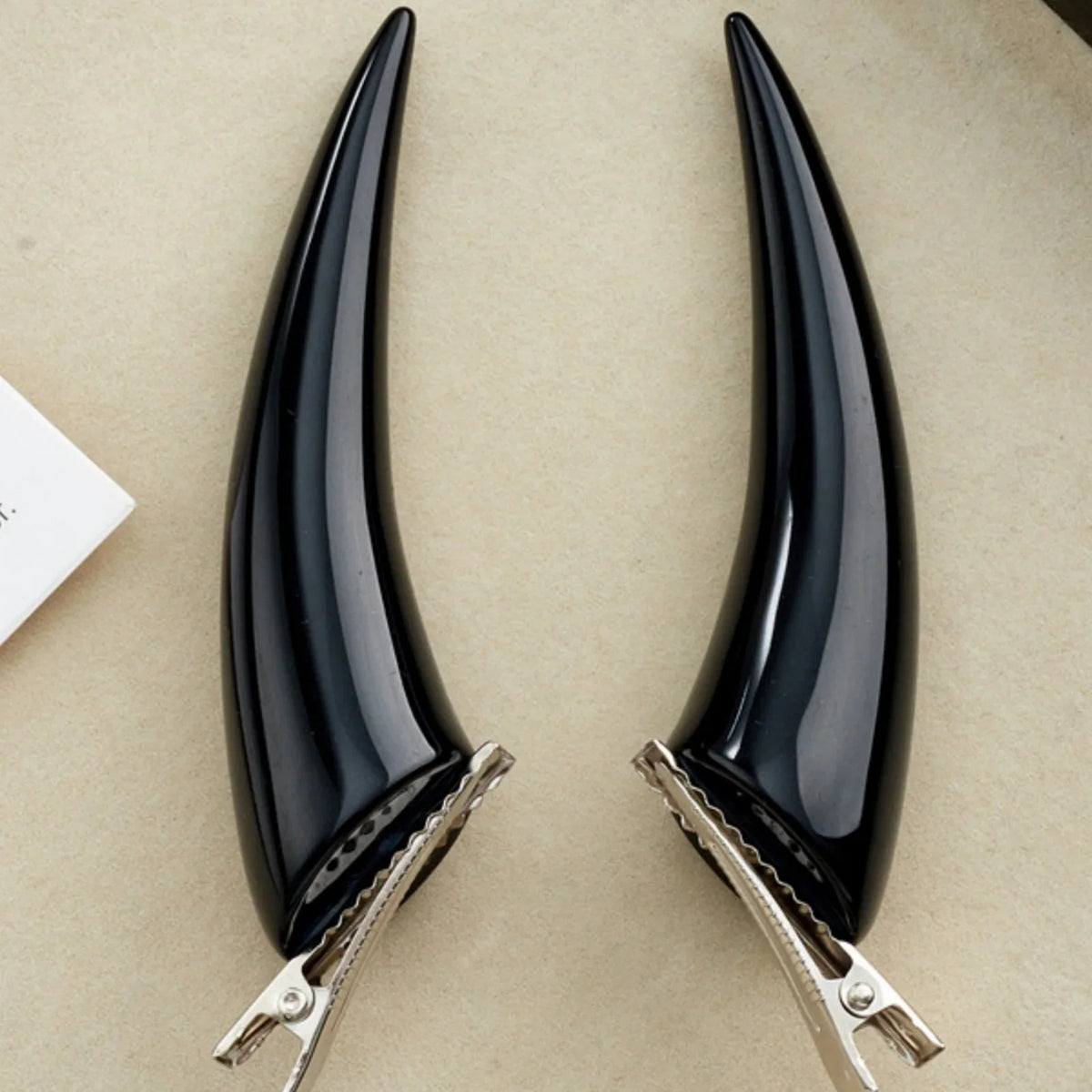 Devil Horn Hair Clips 2PCS Gothic Halloween Hair Accessories | | Wiccan Center