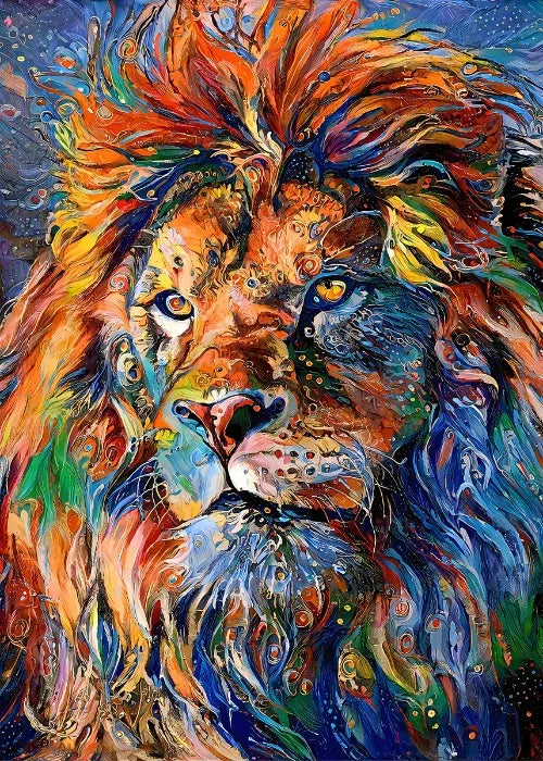 Vapour Abstract Animals Oil Painting Poster Vintage Abstract Oil Painting Animals Art Decor Home Room Aesthetic Canvas Prints