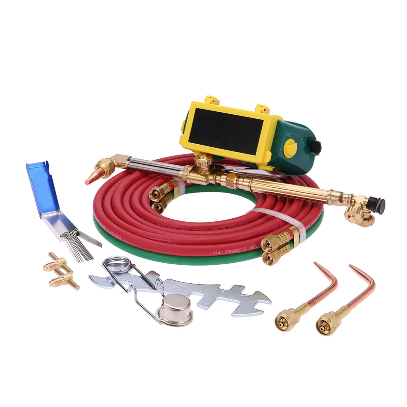 Portable Oxyacetylene Welding And Cutting Torch Kit With Long Pipe Brass Nozzle Welding Cutting Torch Soldering Equipment Kit | | Wiccan Center