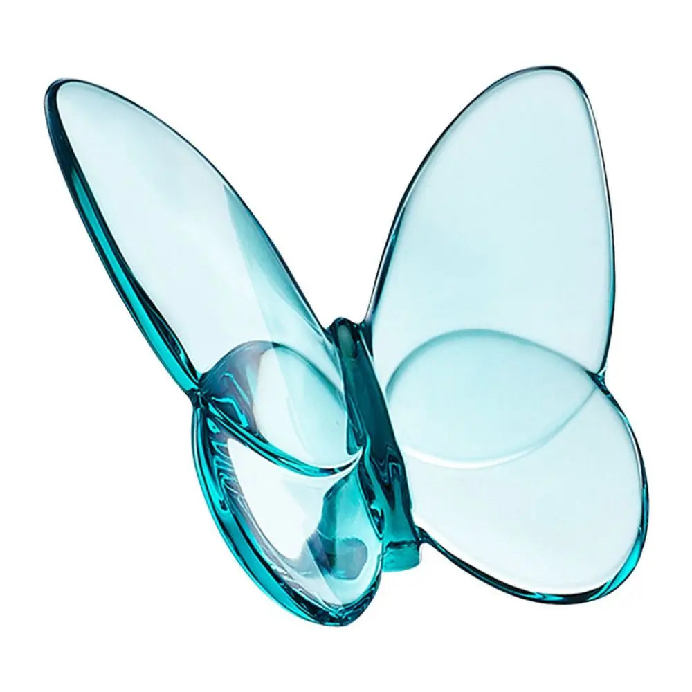 Multiple Color Crystal Butterfly Figurines Super Winkling Reflective Glass Butterfly Ornament Vivid Home Decor