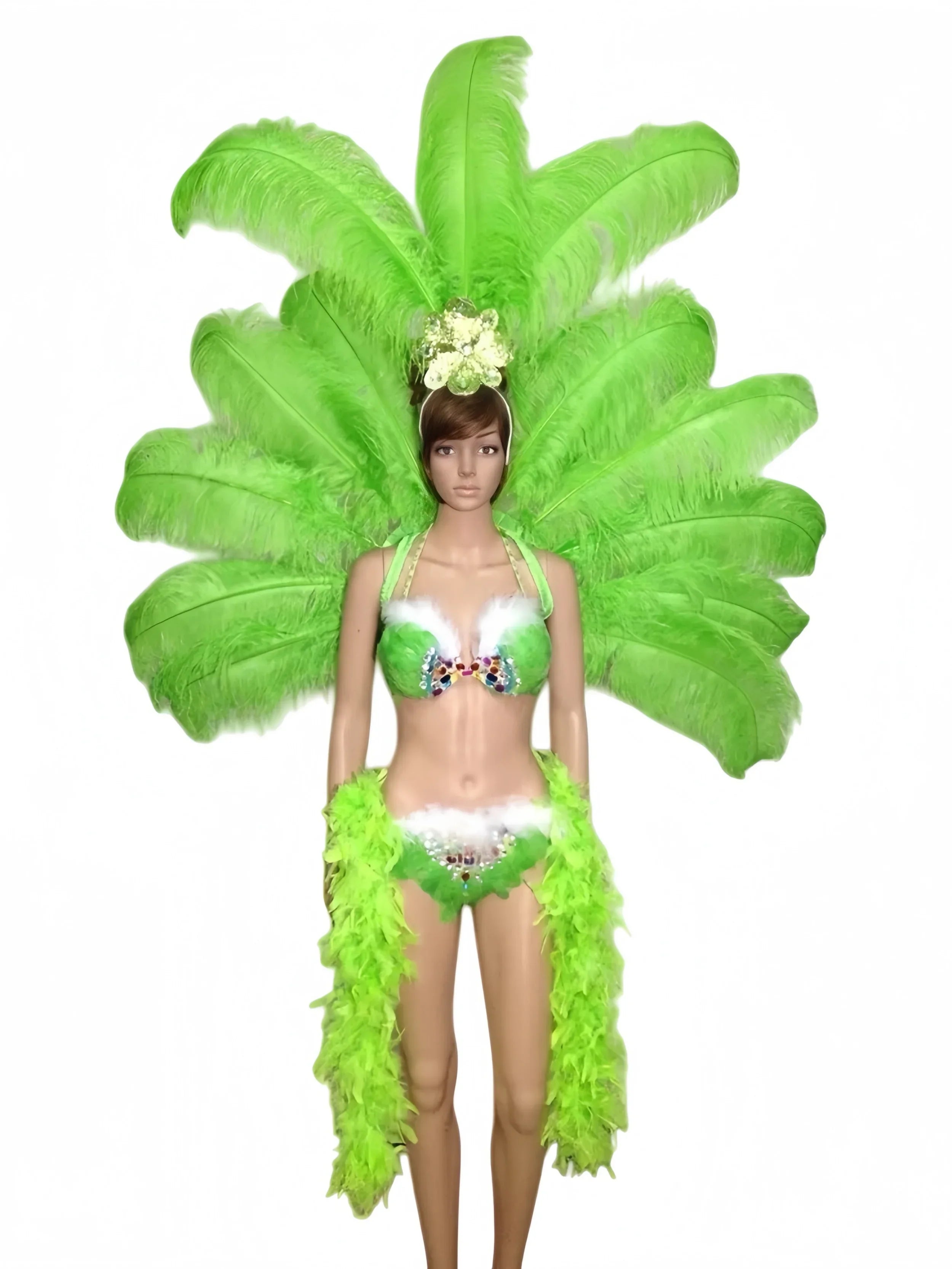 The Stardust Victoria Sovereign – Deluxe Angel Feather Wing & Headdress Stage Costume Set | Costume Sets | Wiccan Center
