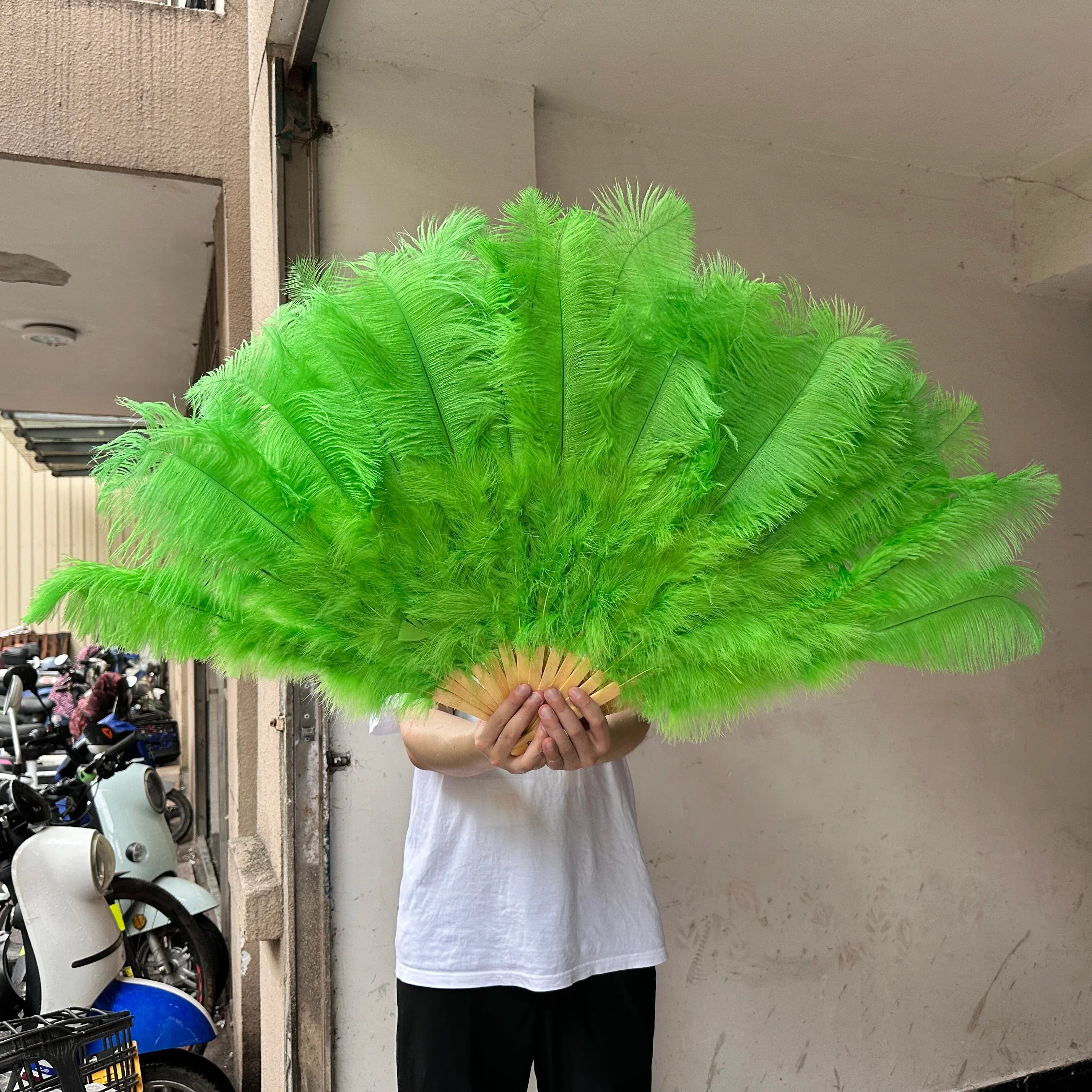 90CM Ostrich Feather Fans | Feather Fans | Wiccan Center