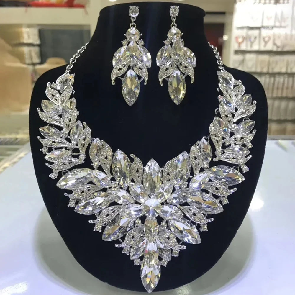 Colorful Rhinestone Crystal Crystal Drop & Crystal Drop Crystal Set | Jewelry Sets | Wiccan Center