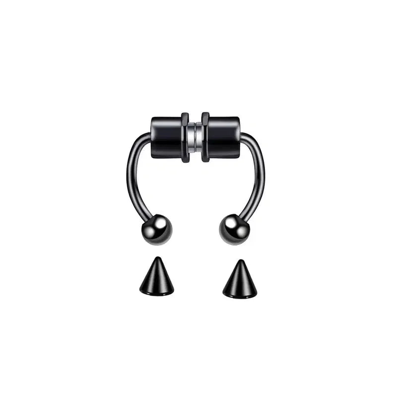 Stainless Steel Magnet Fake Nose Ring Hoop Fake Piercing Hoop Septum Rings For Women Fashion Gothic Rock Body Jewelry Gifts | | Wiccan Center