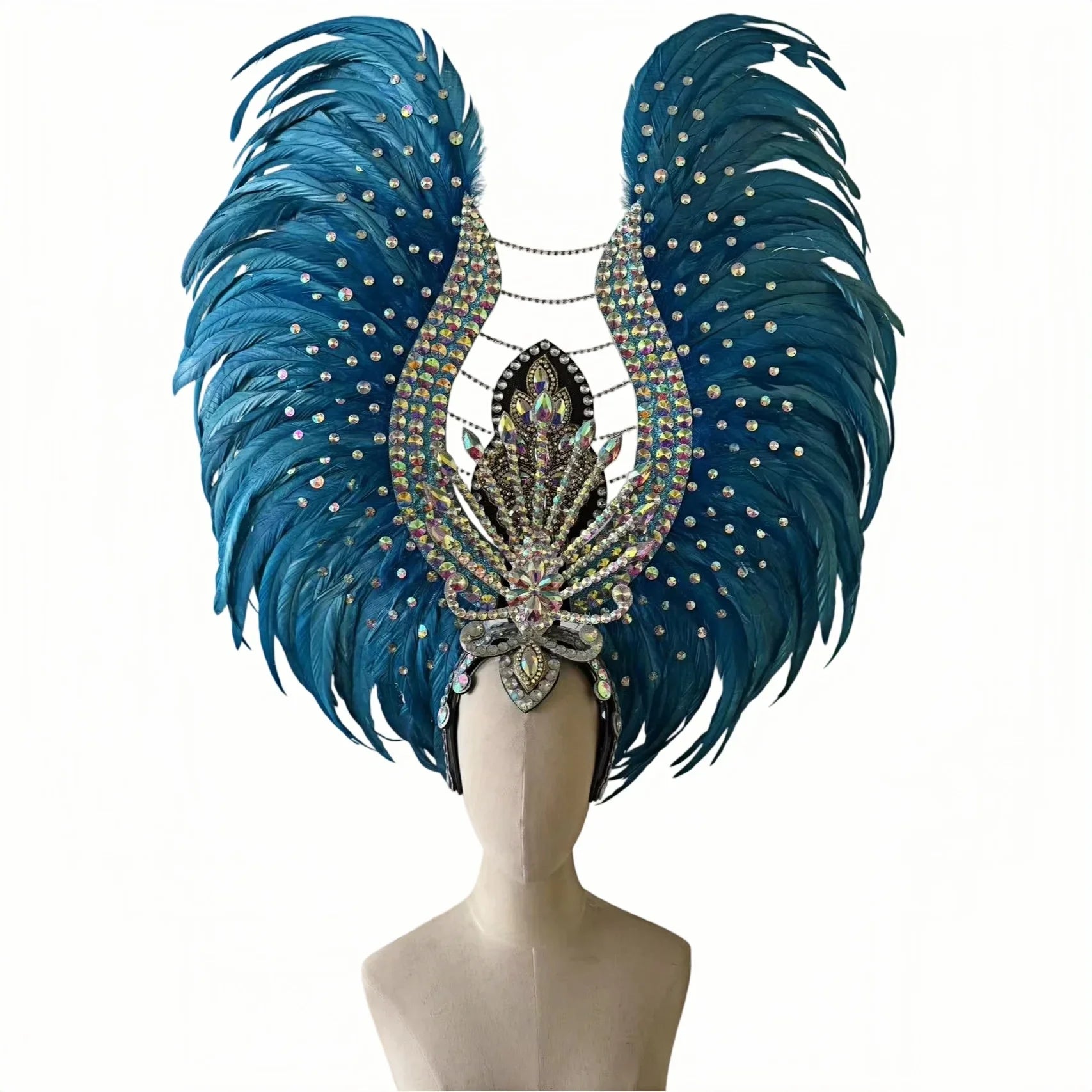 The Stardust Aurora Feather Headdress – Light Purple Cabaret & Carnival Crown | Headdress | Wiccan Center