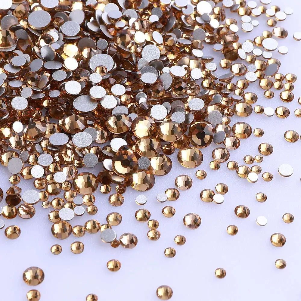 1440PCS SS3-SS20 Mix Size Non-Hotfix Glass FlatBack Rhinestones | Non-Hotfix | Wiccan Center