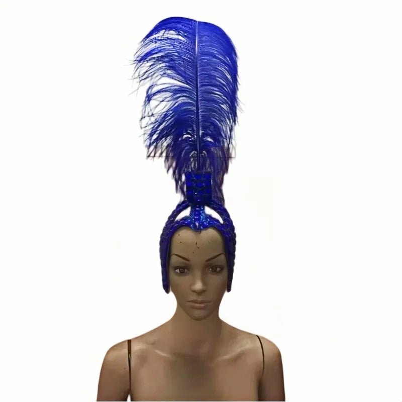 The Stardust Sahara – Mohawk Feather Carnival & Samba Headdress | Headdress | Wiccan Center