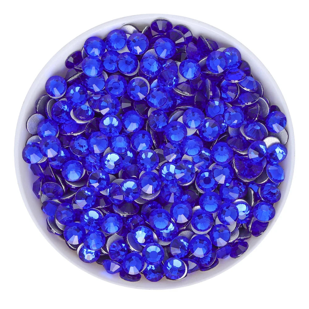 SS3-SS60 Blue Series Non-Hotfix High Quality Glass Flatback Rhinestones | Non-Hotfix | Wiccan Center