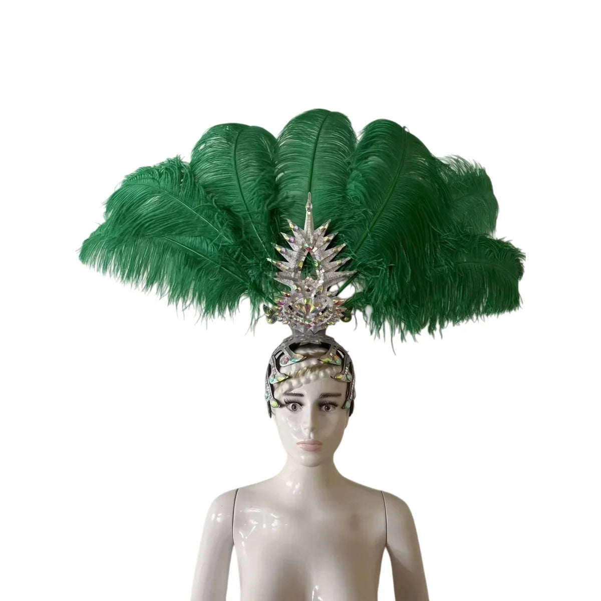 The Stardust Dionysia – Carnival & Samba Feathered Masque Ball Crown | Headdress | Wiccan Center