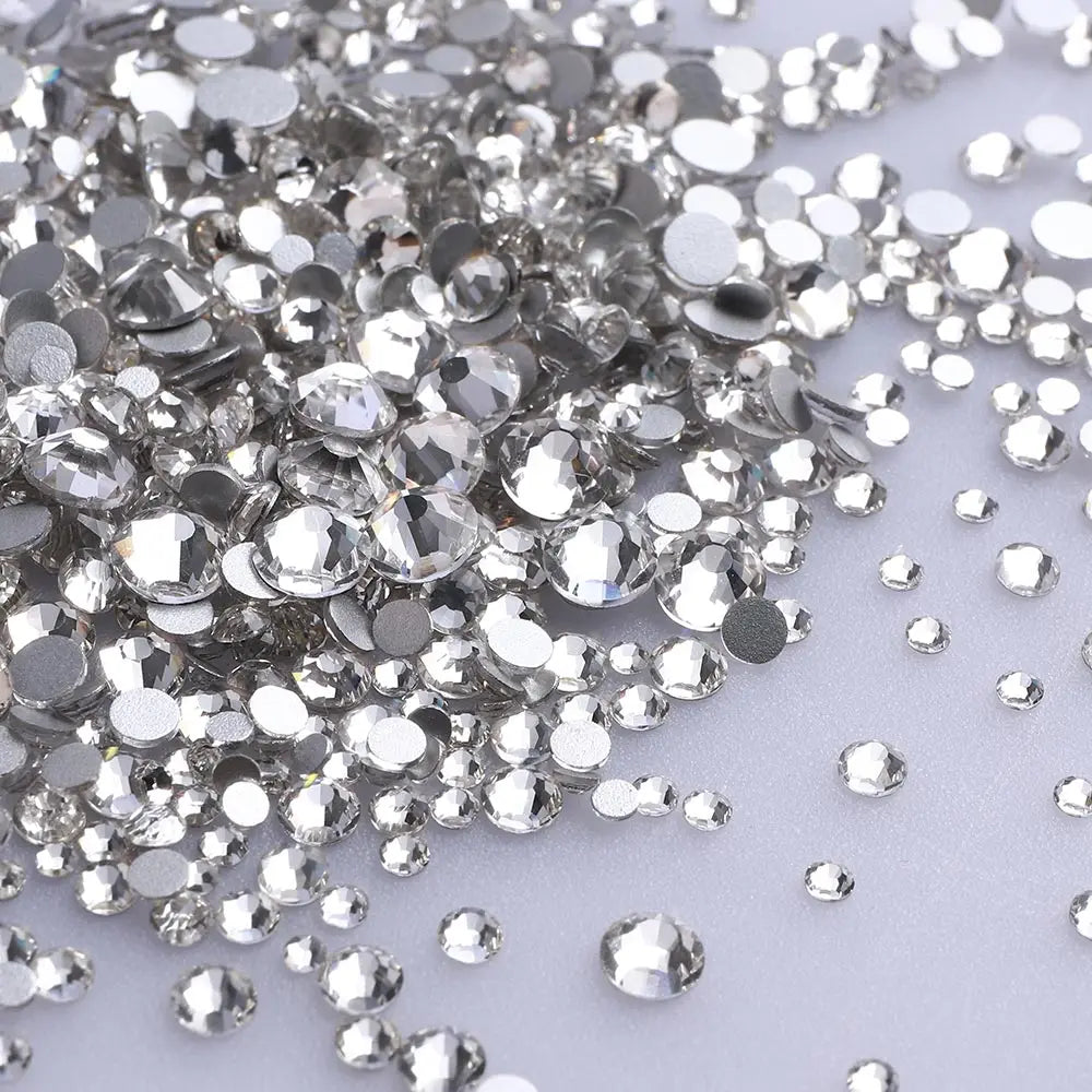 1440PCS SS3-SS20 Mix Size Non-Hotfix Glass FlatBack Rhinestones | Non-Hotfix | Wiccan Center