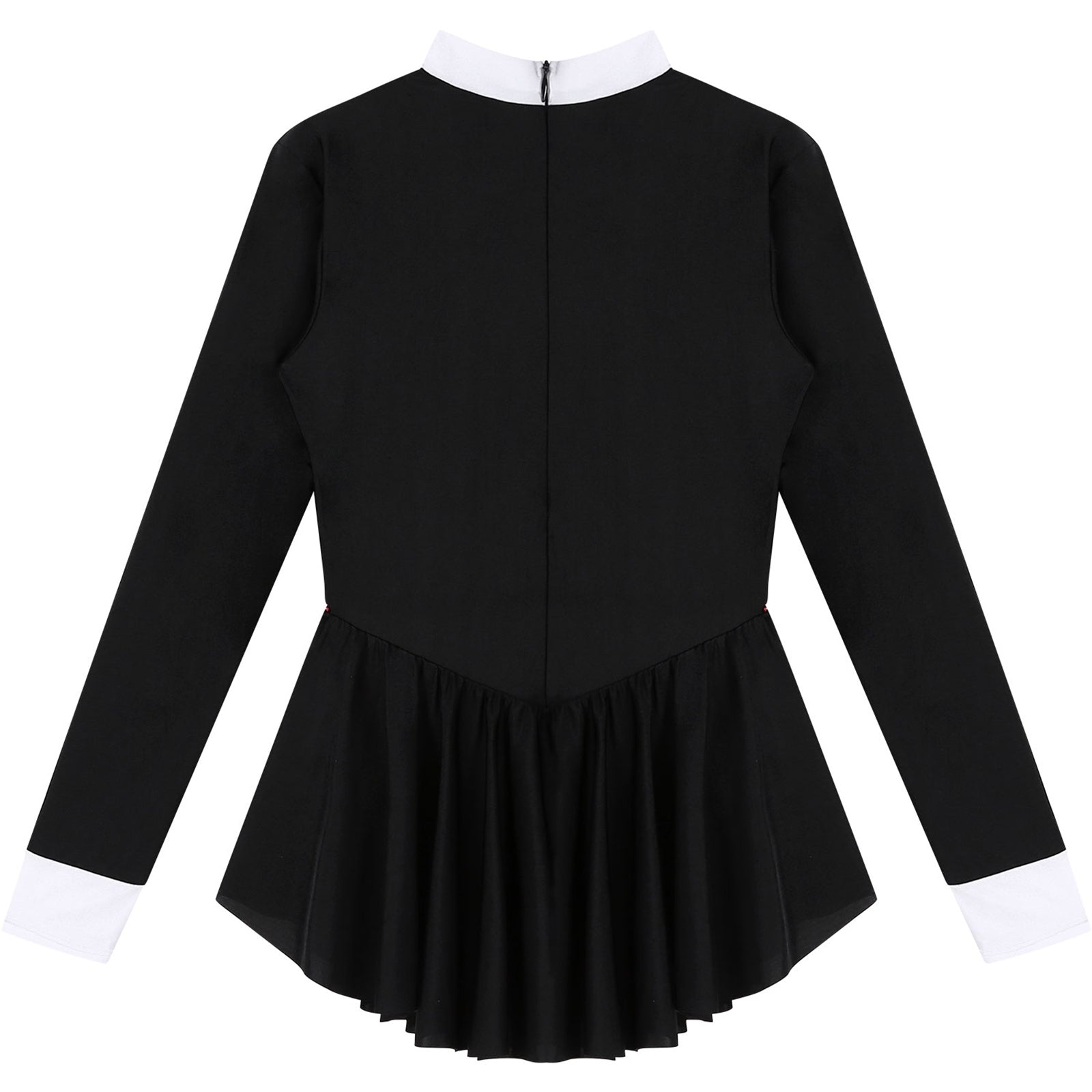 The Stardust Showgirl Tuxedo Leotard Dress – Luxury Long Sleeve Latin Dance & Stage Wear