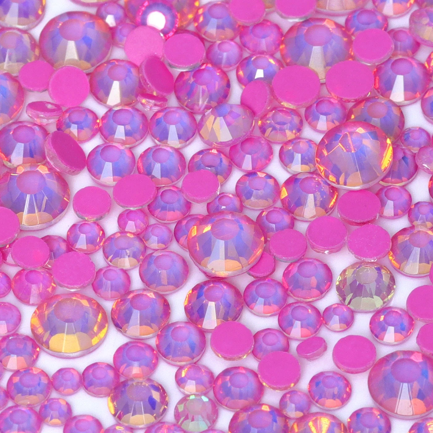 SS6-SS20 Mix Size Mocha Opal High Quality Flat-Back Glass Rhinestones | Non-Hotfix | Wiccan Center