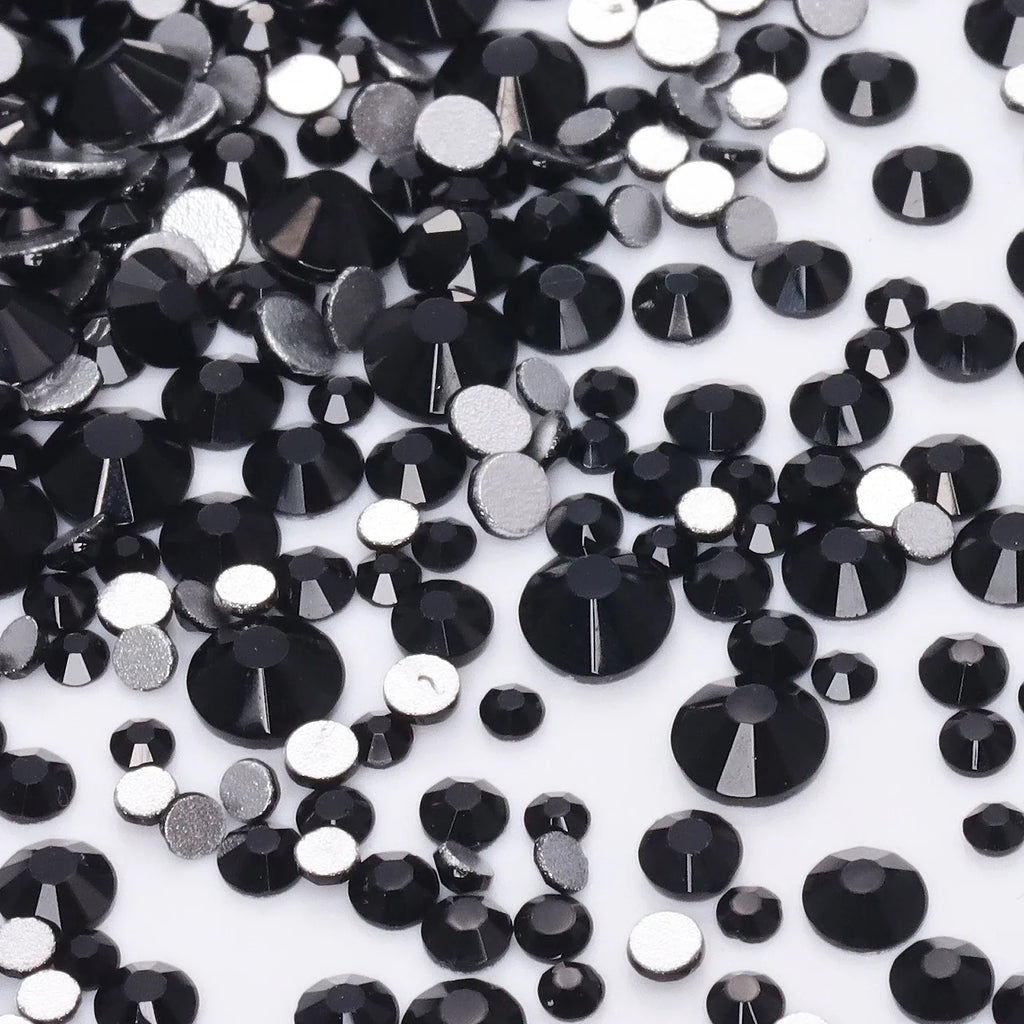 1440PCS SS3-SS20 Mix Size Non-Hotfix Glass FlatBack Rhinestones