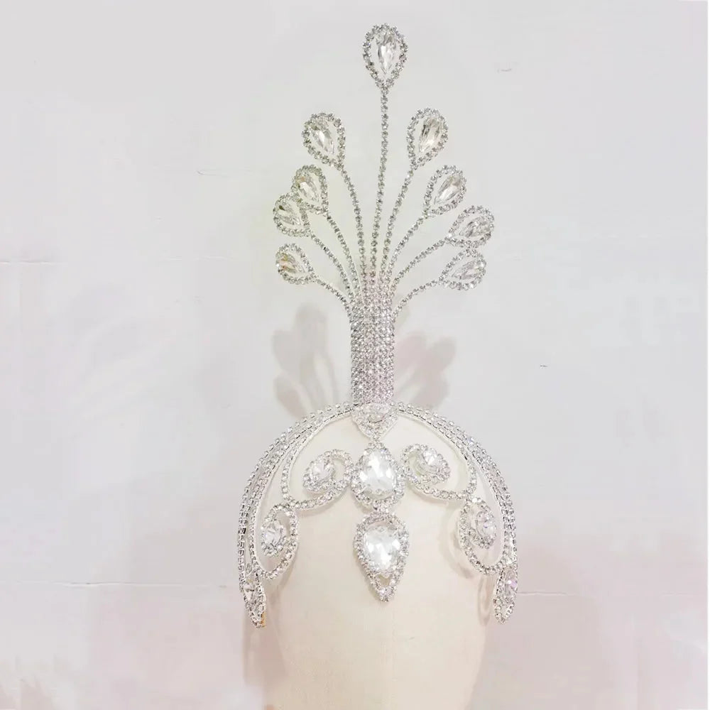 Peacock Rhinestone Headpiece | Headpiece | Wiccan Center