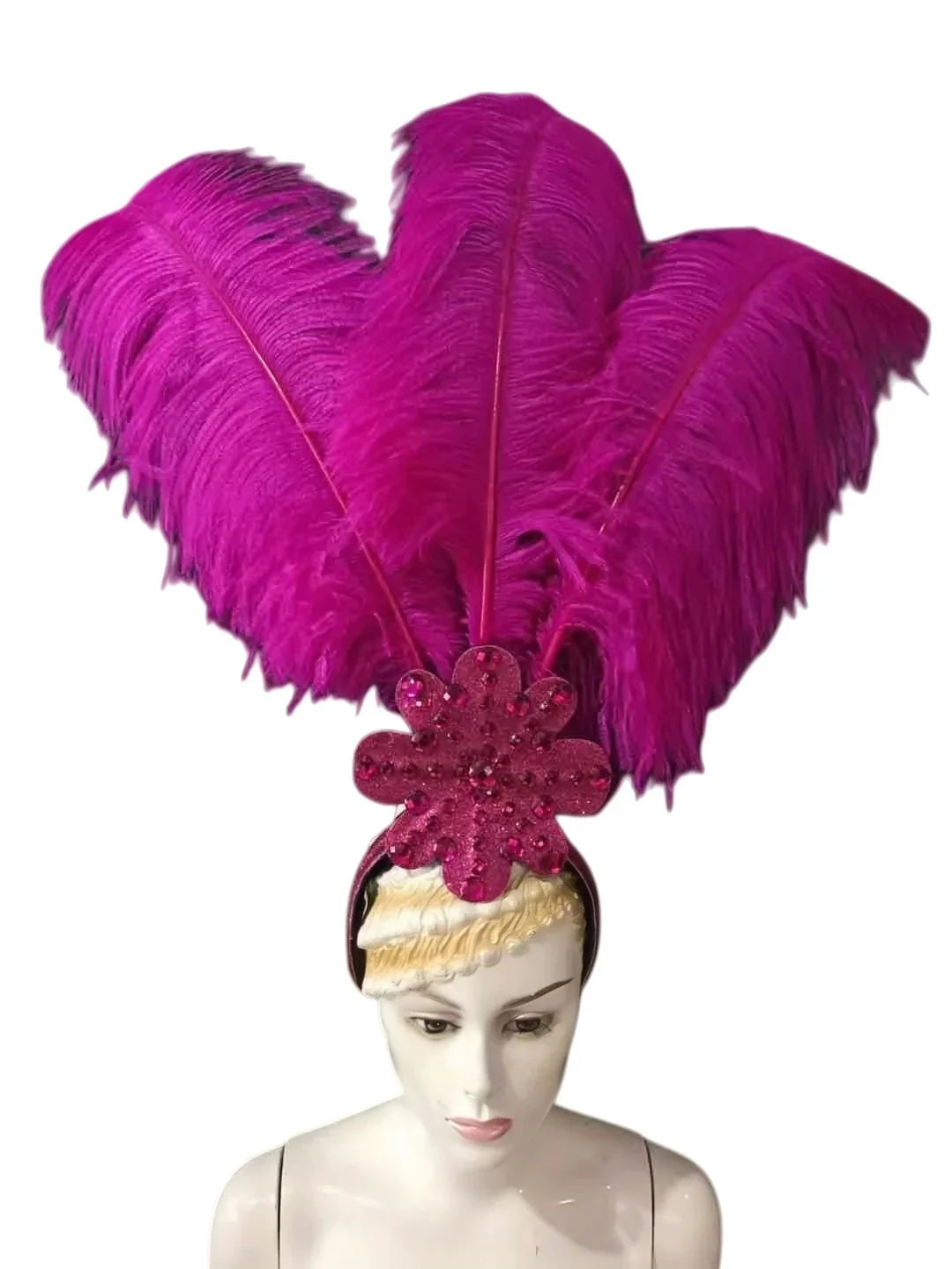 The Stardust Flora Cabaret Crown – Five-Flower Rhinestone Headdress | Headdress | Wiccan Center