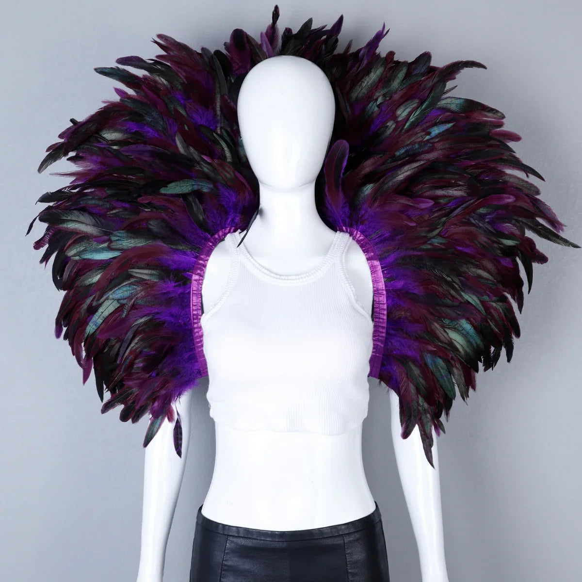 Festival Carnival Feather Shoulder Shawl | Feather Shawl | Wiccan Center