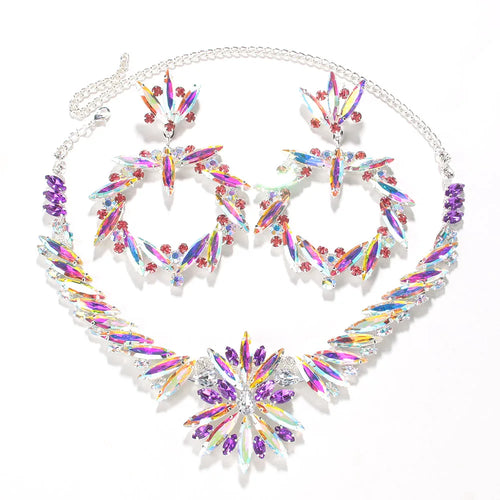 AB Rhinestone Crystal Drop & Crystal Set | Jewelry Sets | Wiccan Center