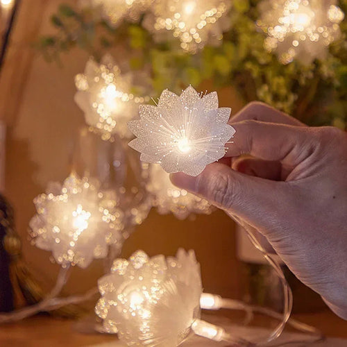 2/3M LED Fiber Optic Fairy Light Battery-operated Garland Christmas Decoration Party New Year's Decor Artificial Flowers Festoon | | Wiccan Center