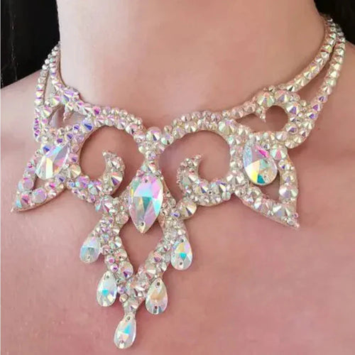 AB Rhinestone Water Drop Crystal Drop | Necklaces | Wiccan Center