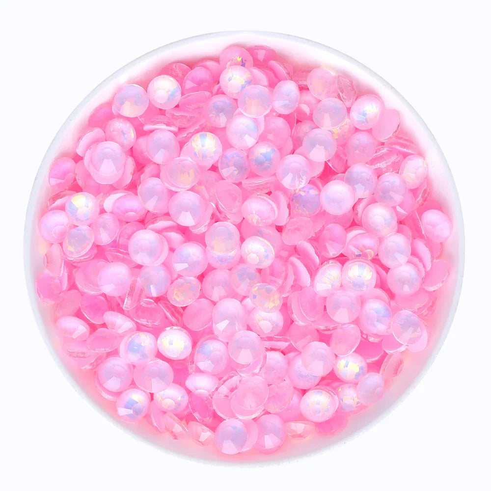 SS6-SS30 Mocha Opal Coral Reef Flatback Glass Non-Hotfix Rhinestones | Non-Hotfix | Wiccan Center