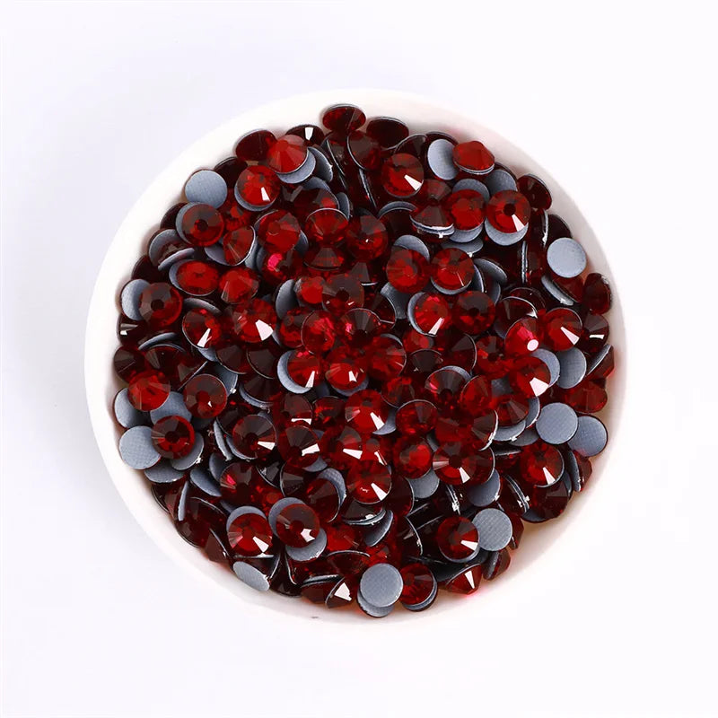 SS3-SS30 Red Series Hotfix Glass Flat-Back Rhinestones | Hotfix | Wiccan Center