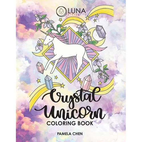Crystal Unicorn Tarot Coloring Book - Paperback | Books | Wiccan Center