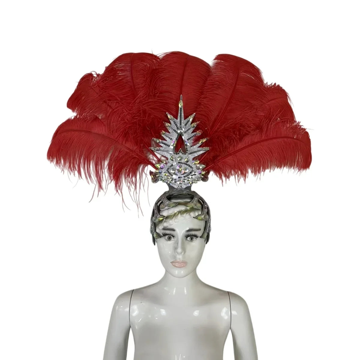 The Stardust Dionysia – Carnival & Samba Feathered Masque Ball Crown | Headdress | Wiccan Center