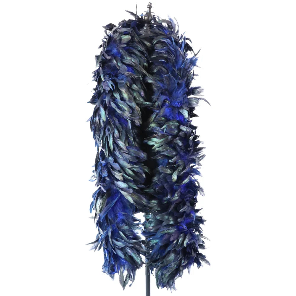 Natural Fluffy Rooster Feather Marabou Boa | Feather Boas | Wiccan Center