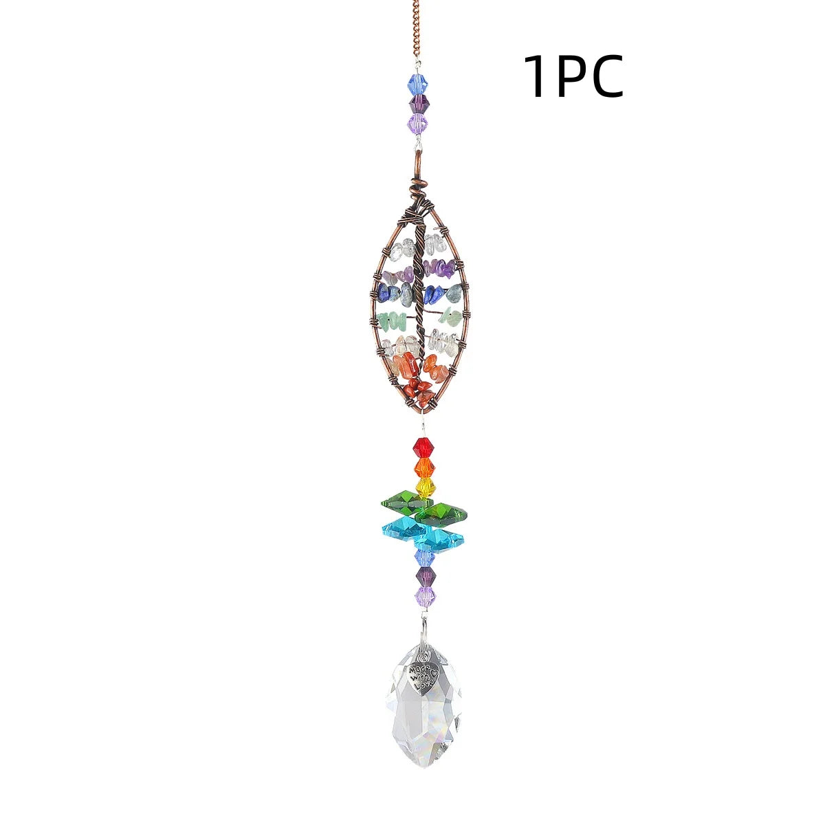 Tree of Life Crystal Suncatchers for Windows Hanging Sun Catchers Decor with Prisms for Home Indoor Outdoor Car Making Rainbows | | Wiccan Center